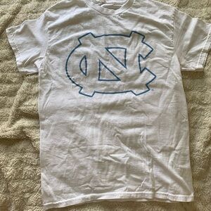 White UNC North Carolina Tar Heels Logo T-Shirt